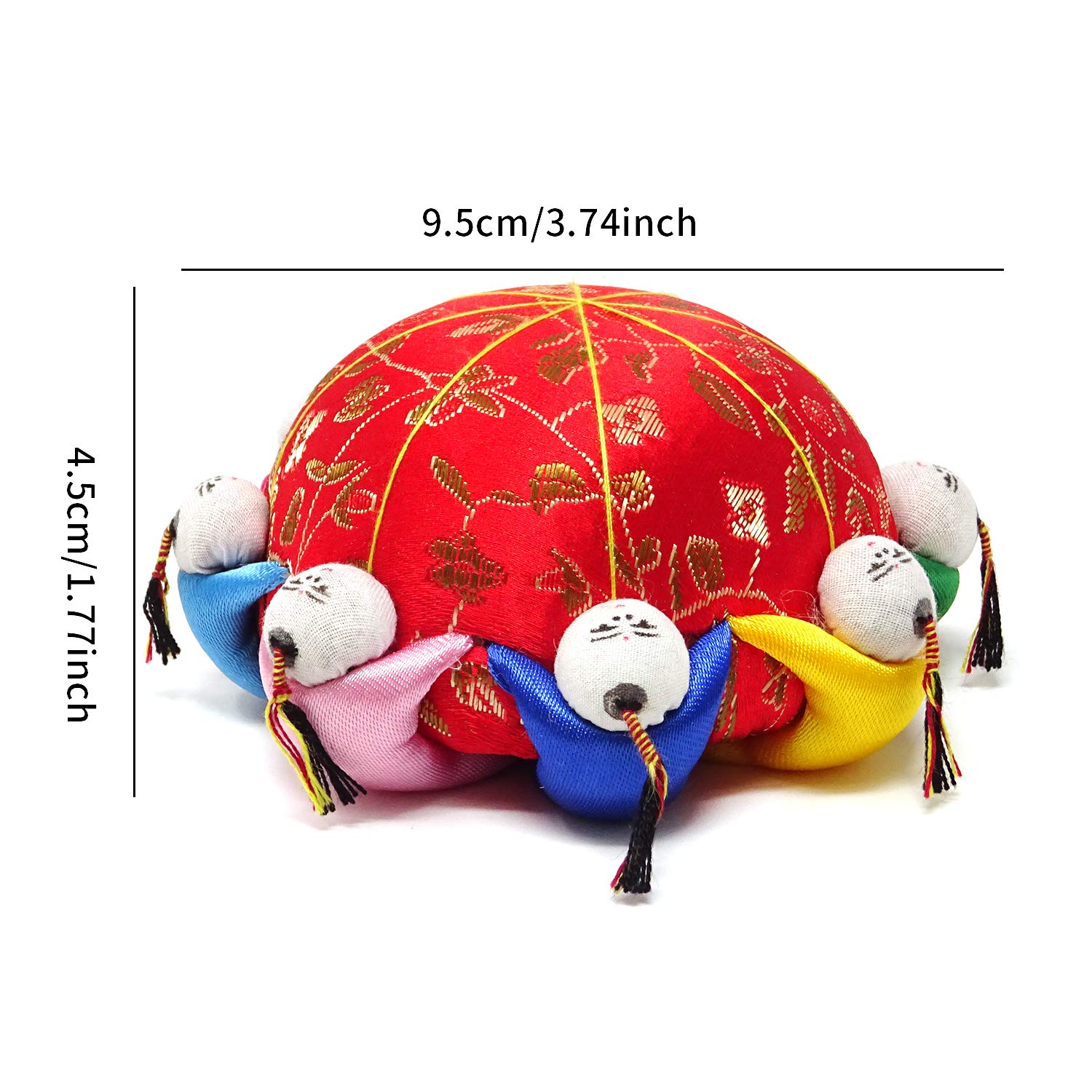 Amazon.co.jp: Honbay 中国伝統スタイル 赤針ピンクッション 8人用