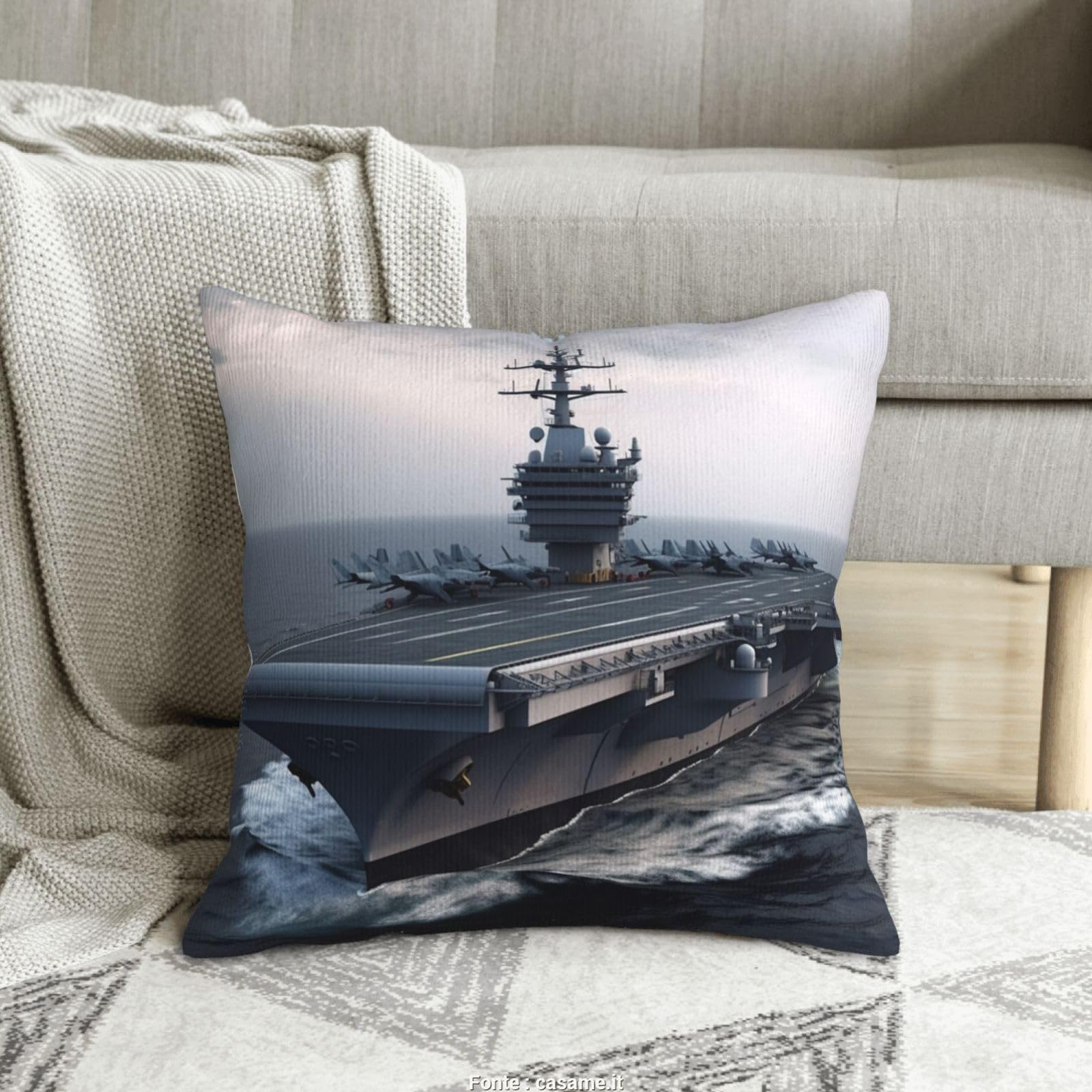 Housses de coussin de canapé déco salon carré 50x50 cm double face