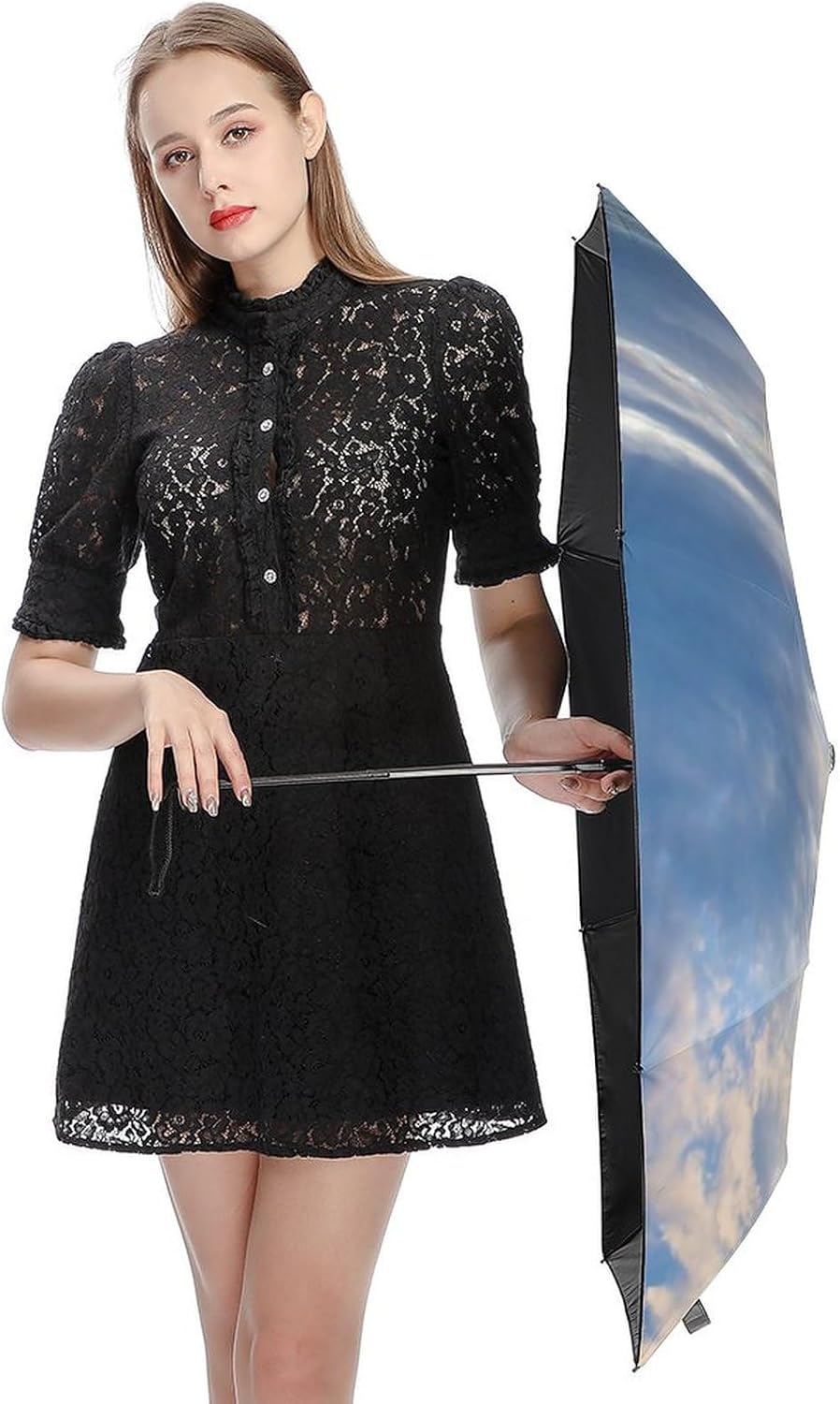 Custom Umbrella Add Your Own Design Personalized Umbrellas with Your Picture Text Image Customized Umbrellas for Rain Sun Gifts for Men Women Husband Wife Friend, 40 Colors