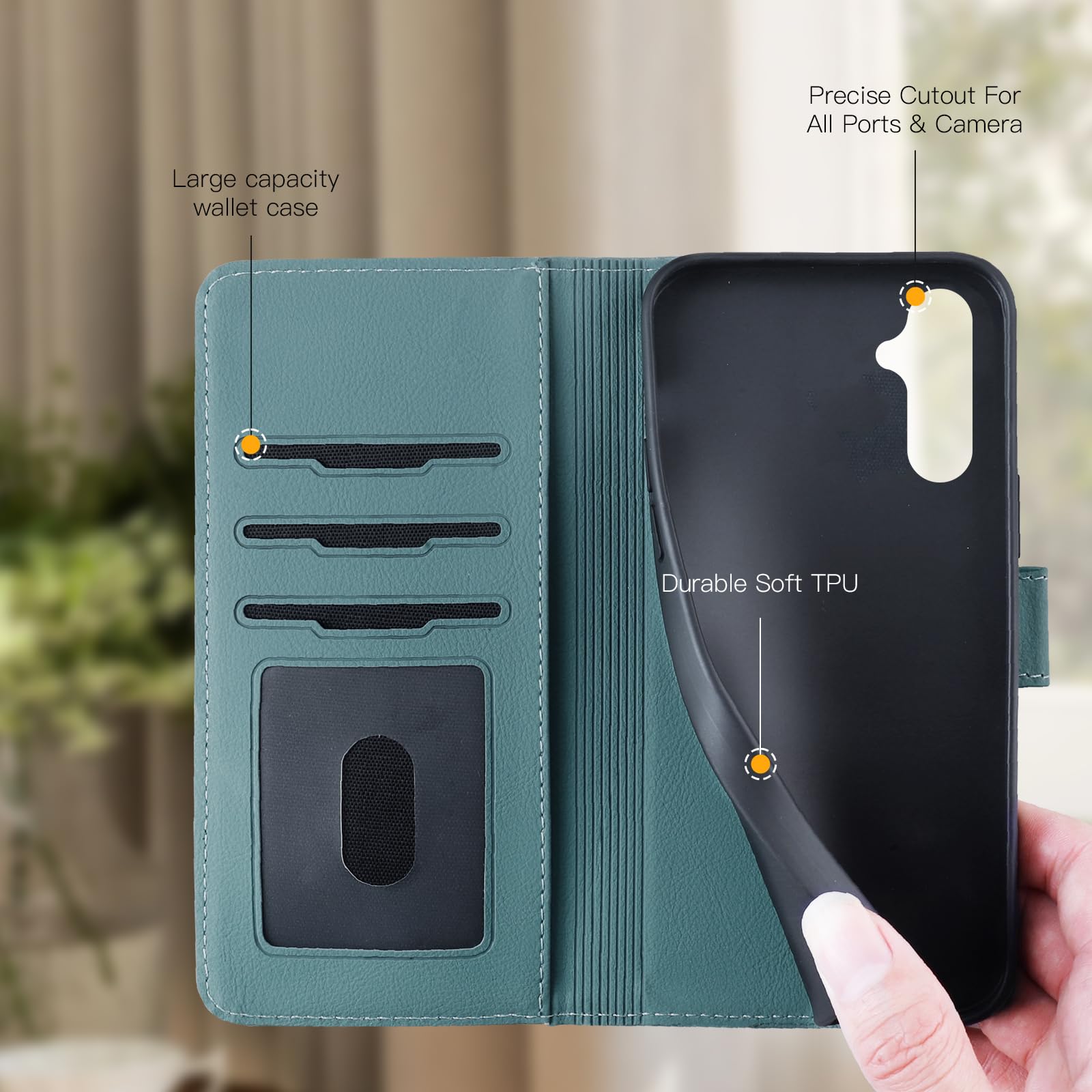 Jasonyu Cover per Google Pixel 8 Flip Custodia in Pelle PU, Cover a Libro Portafoglio, Funzione Supporto, Magnetica, Slot Schede, TPU Bumper Caso Custodia per Pixel 8 (Marrone
