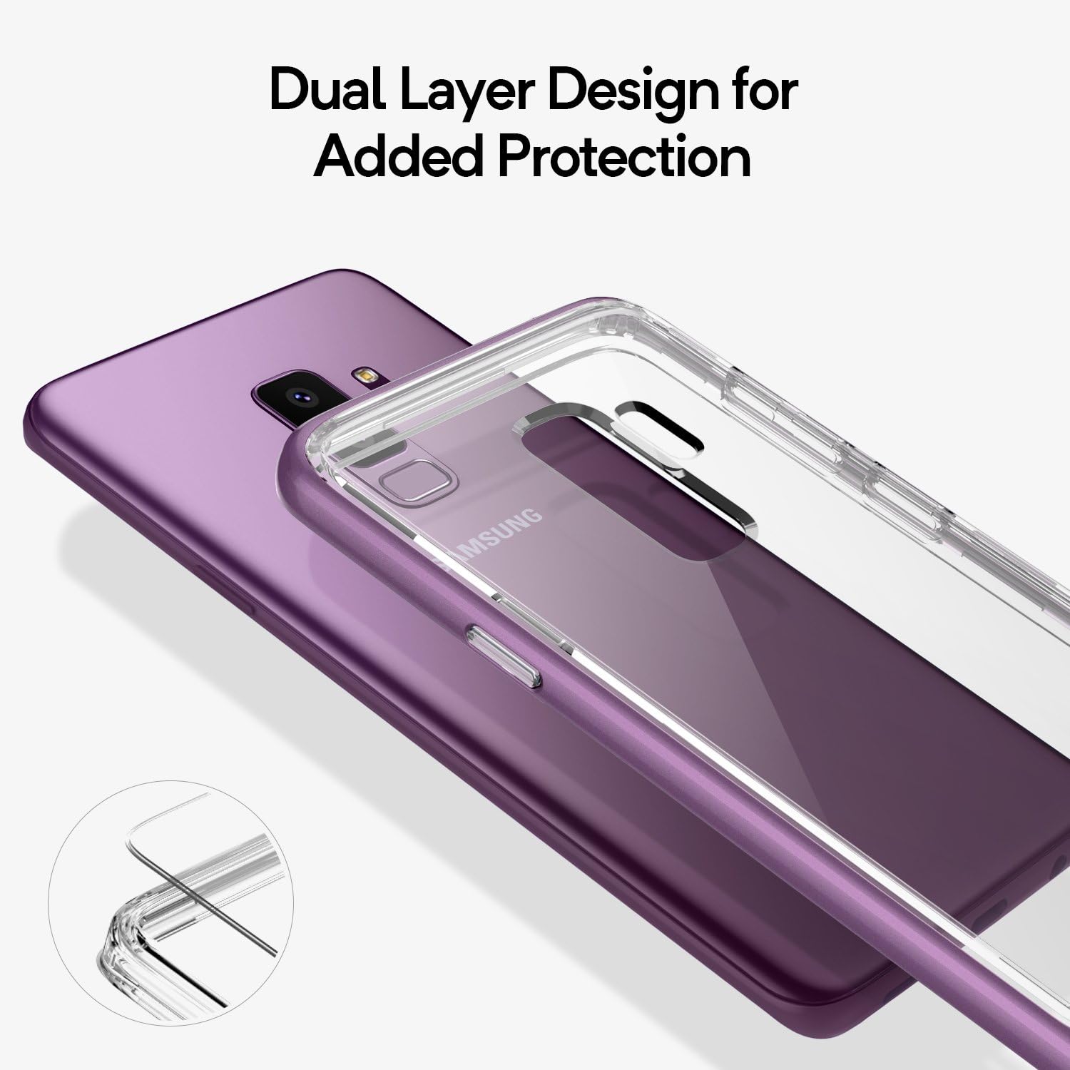 Caseology Skyfall for Samsung Galaxy S9 Plus Case (2018) - Lilac Purple