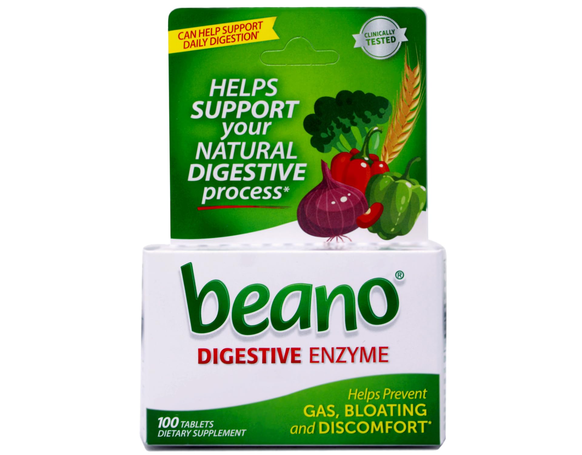 Beano - Gas Relief - 300 GALU Strength - Tablet - 100 per Bottle-McK