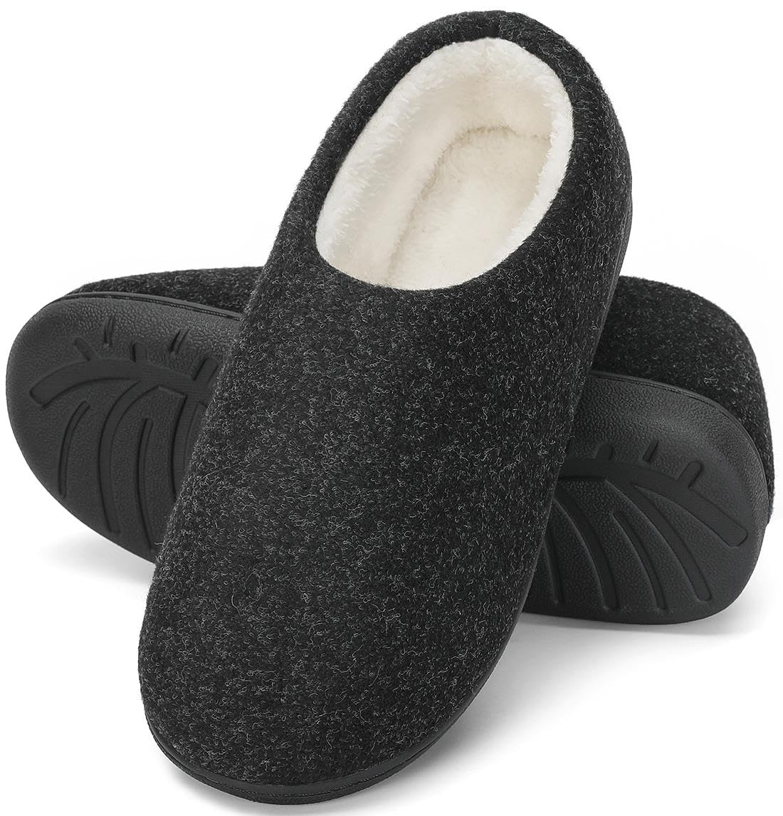 Mishansha Pantofole Inverno Calde in Memory Foam Ciabatte da Casa Comode Antiscivolo Unisex-Adulto Gr.36-47
