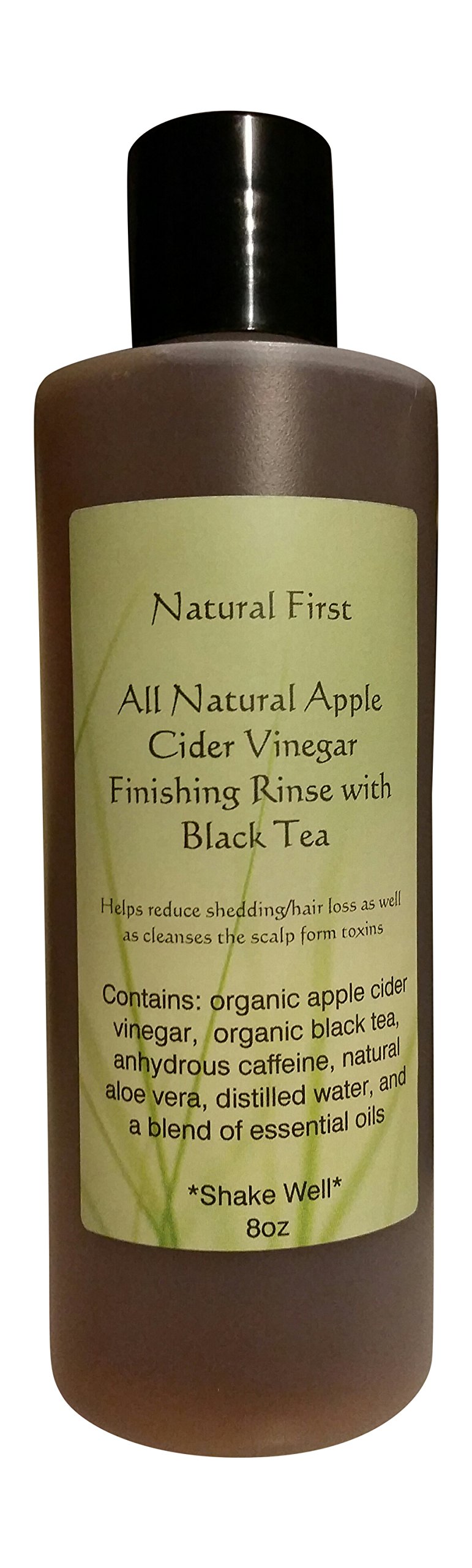 Organic Apple Cider Vinegar Finishing Rinse w/ Black Tea for Shedding/Hair Loss (DHT Blocking) 240ml