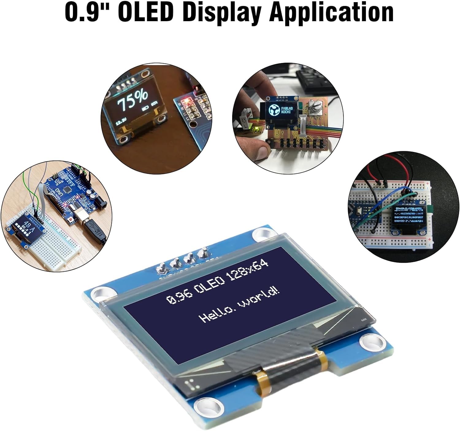 Amazon.co.jp: RUIZHI 3個 OLEDディスプレイ OLEDモジュール 0.96