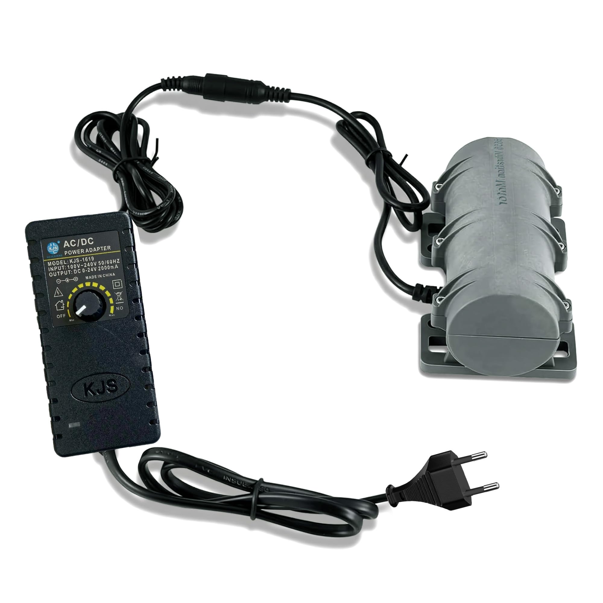 DC 24V Vibrationsmotor: Mini-Vibrationsmotor 3800 U/min aus Kunststoff mit Netzteil für Massagebett und Stuhl Stabiler Vibrationsantrieb für Hersteller und Gerätewartung