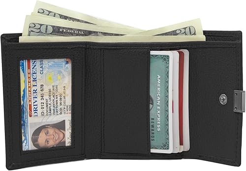Vista 2 de Timberland Billetera de cuero RFID pequeño indexador Snap Billfold para mujer