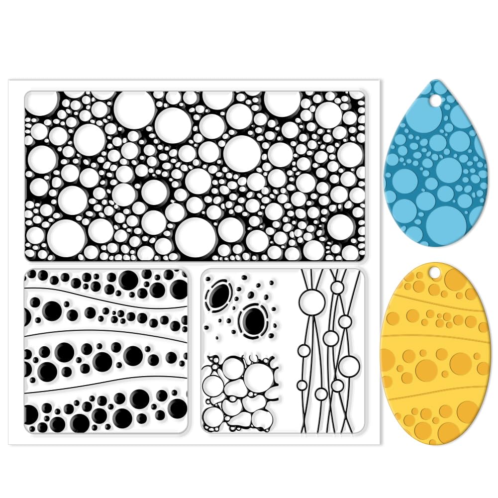 CHGCRAFT Abstract Lines Silicone Clay Texture Mat Lines Silicone Texture Stamps Clay Modeling Pattern Pad for DIY Clay Jewelry Earrings Clay Mat Stamps for Decorative Card Making โ image 1