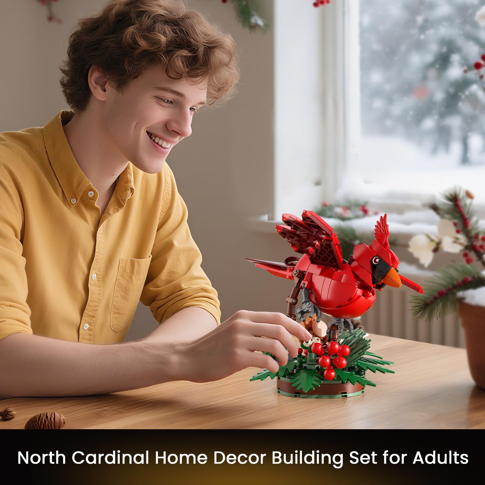 Amazon.com: JAKI Northern Cardinal Building Kit, Red Bird with