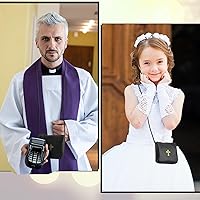 Vista 6 de Funda de cuero para Pyx, estuche de Pyx católico con correa para comunión, sacerdotes anfitriones, diáconos, regalos