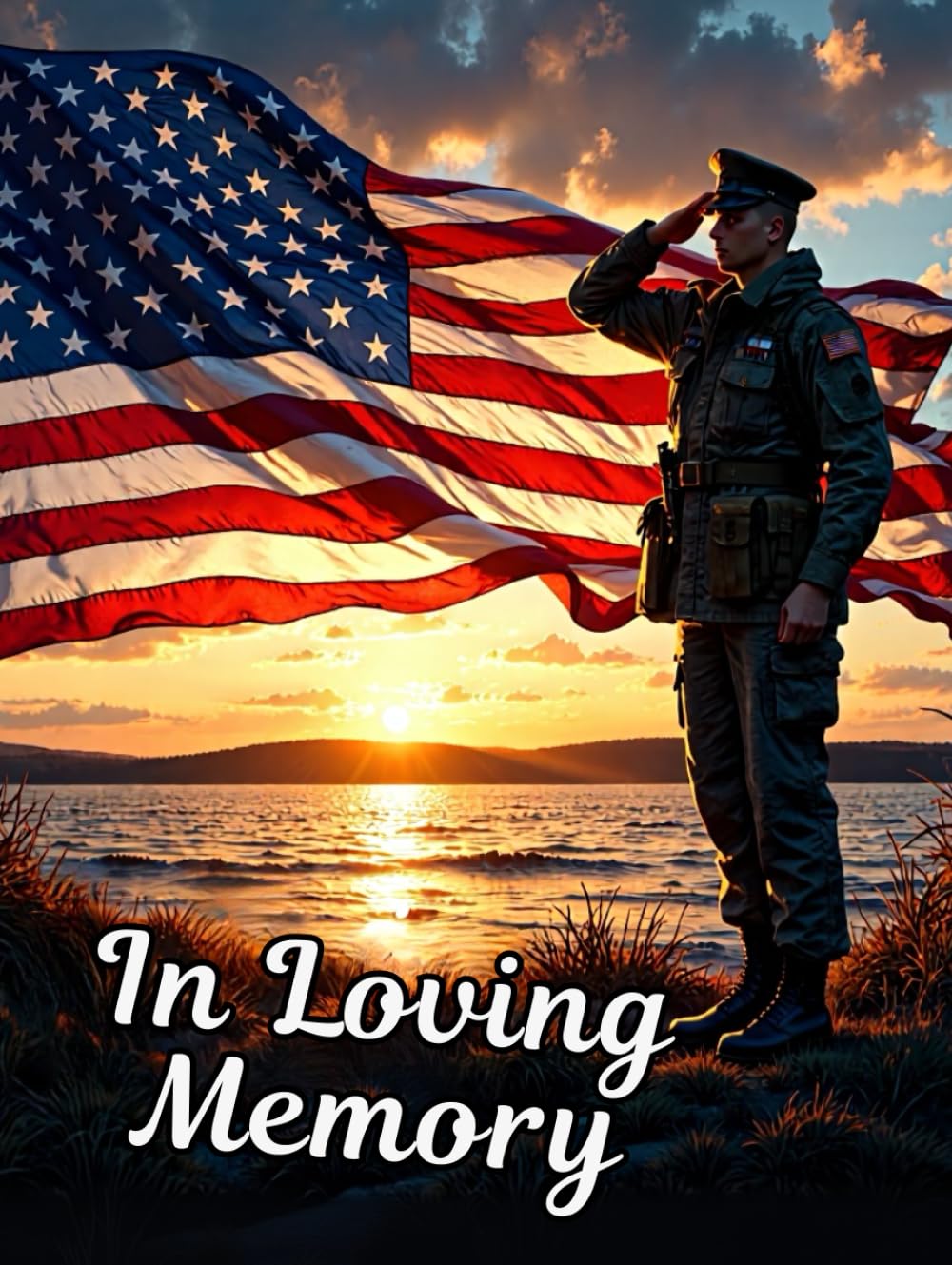 Military Funeral Guest Book – Honoring Our Heroes: Patriotic Memorial & Celebration of Life Keepsake | Veteran Tribute Sign-In Book with Memory & Condolence Pages      Hardcover – October 25, 2025