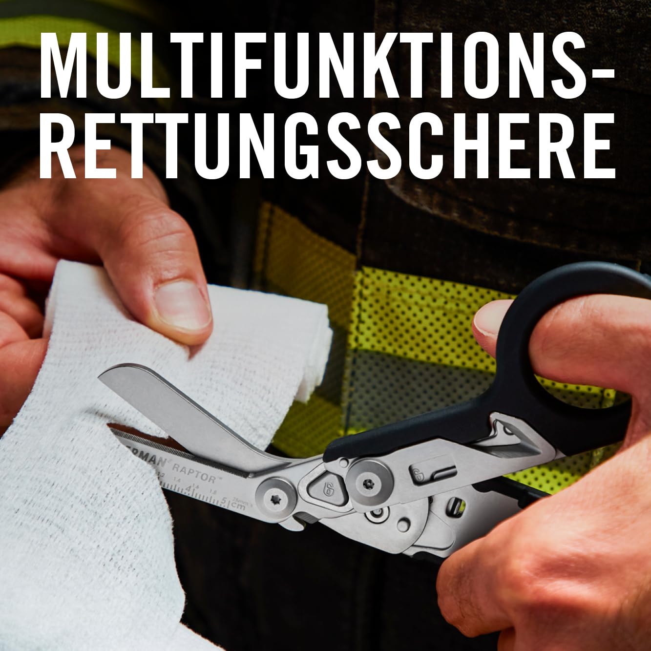 Leatherman Raptor Rescue, Wald mit Utility Holster | Klappschere mit Gurtschneider & Glasbrecher, Für Profis, Sanitäter, Feuerwehr