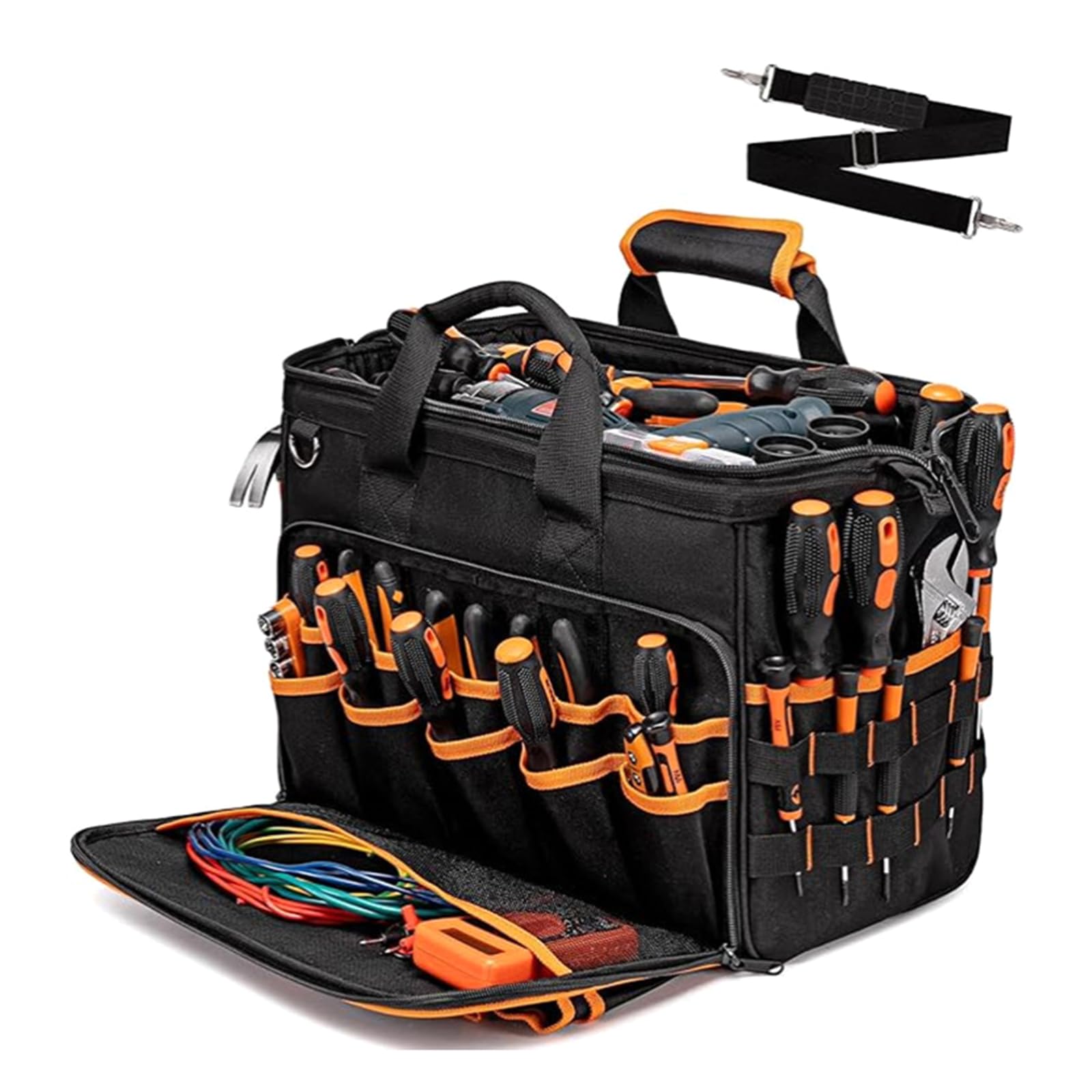 Multifunctional Tool Bag Portable with Thickened for Electricians Large Capacity Tool Bag