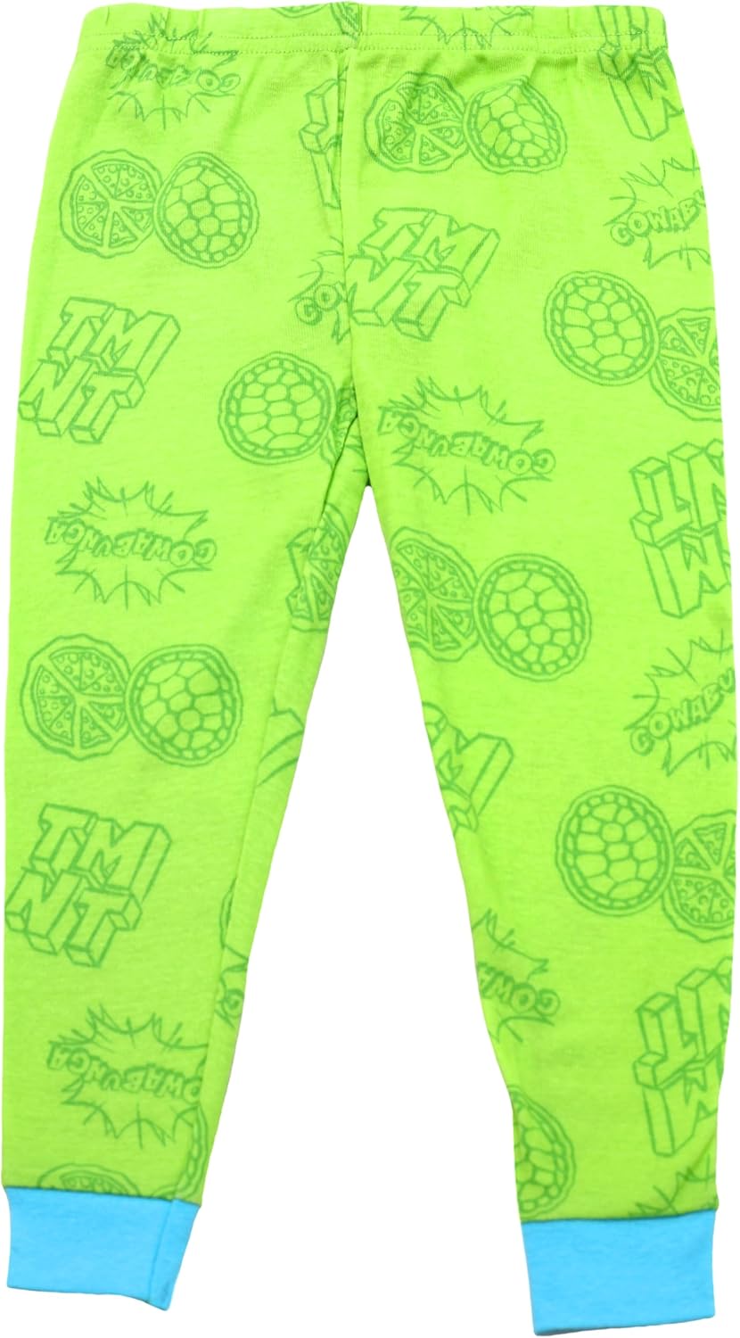 Nickelodeon Ninja Turtle Pajamas for Boys, Toddler 4 Piece Snug Fit TMNT Pajamas for Kids, Ninja Turtle Pj Pants & Shirt Set - Image 5