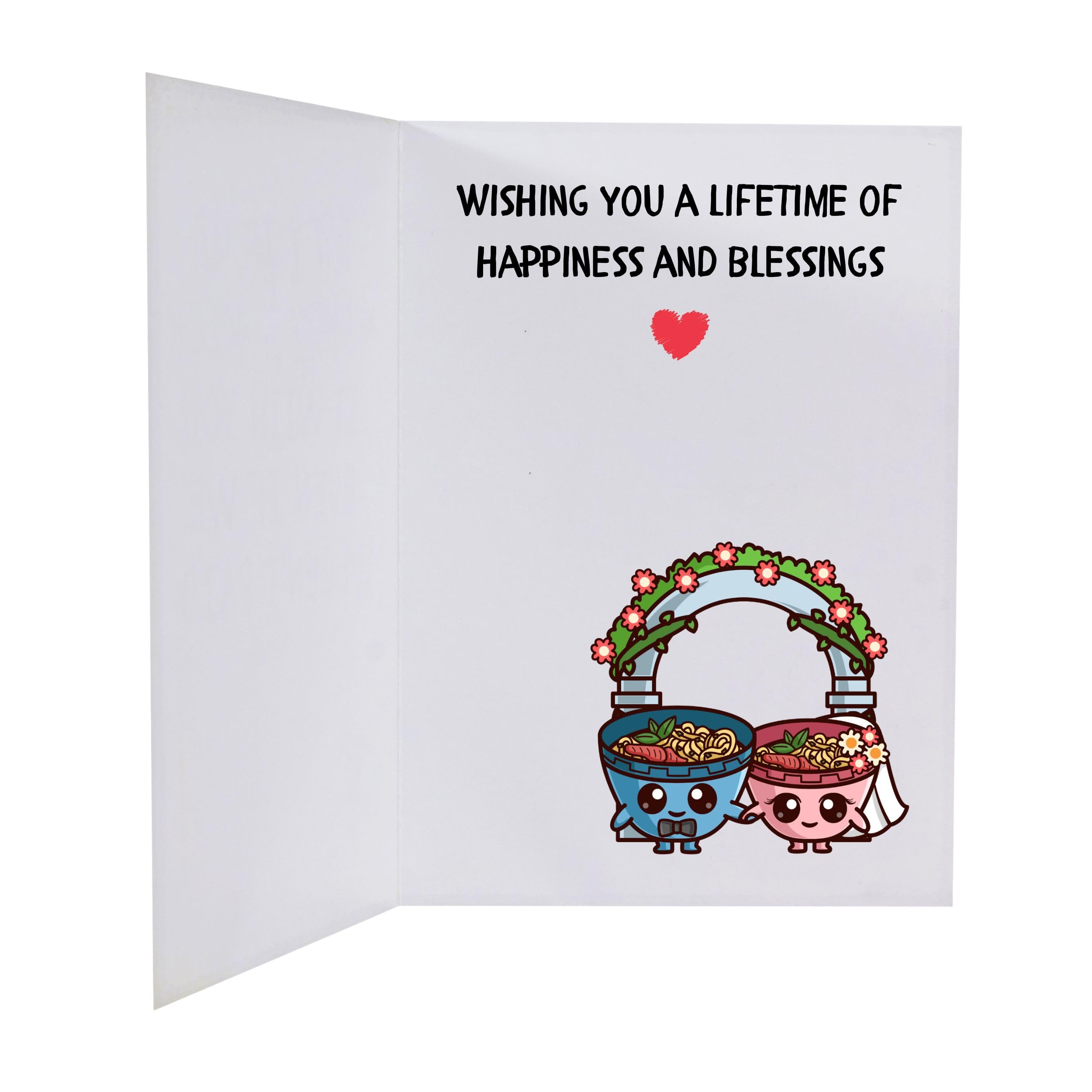 Lustige Hochzeitskarte Für Paare Von GIFTING GIGGLES – Wortspiel-Karte Premium 16pt Mit Umschlag & Goldsiegel