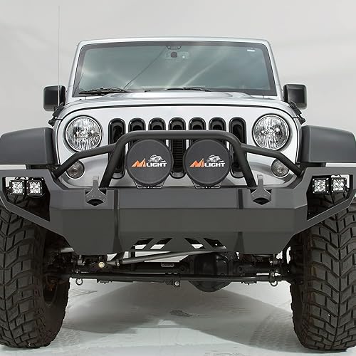 Miniatura 7 de Nilight Cubierta de luz redonda de 9 pulgadas para conducción todoterreno, 9.25 pulgadas de diámetro, cubierta protectora de cuero negro para zanja