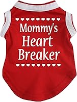 Vista 1 de Petitebella Mommy's Heart Breaker - Camisa para perro (rojo, XXXL)