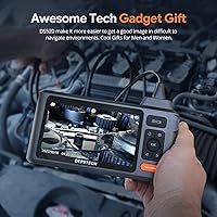 Vista 5 de Triple Lens Borescope Tool, DEPSTECH 5" IPS Screen Endoscope Camera with Lights, 1080P Sewer Inspection Camera & Split Screen, 180° Rotation, IP67