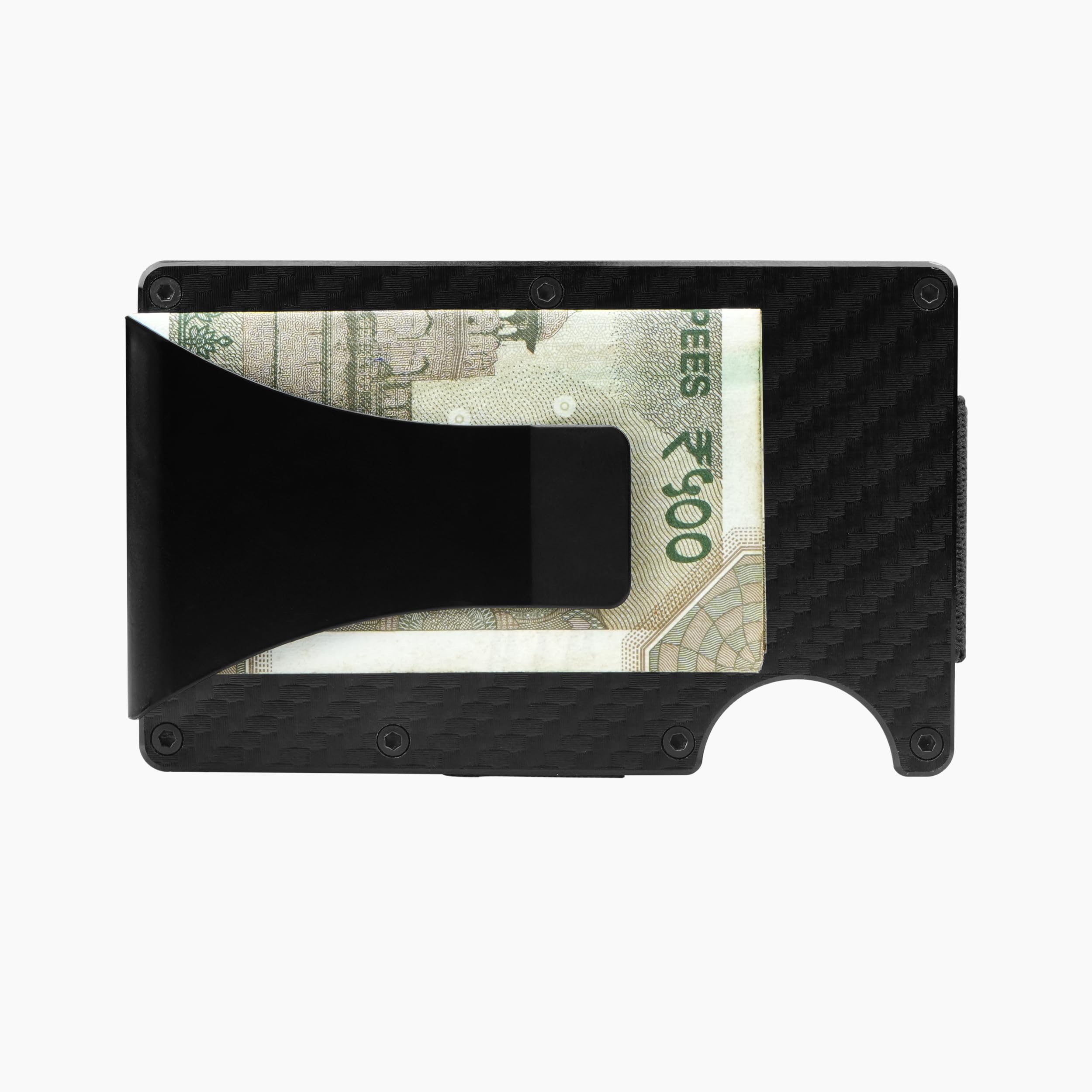The Wallet Store Clip & Carry Metal Card Holder (Black)