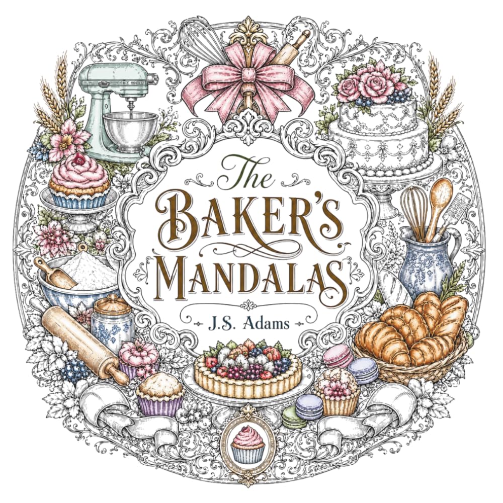 The Baker's Mandalas: 50 Intricate Mandalas Inspired by Vintage Victorian Illustrations