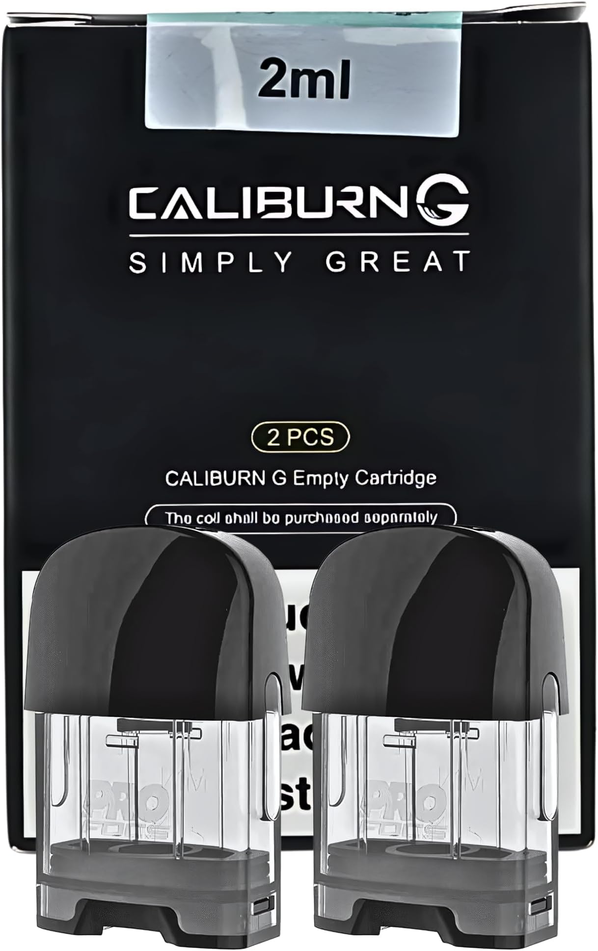 Caliburn G Pods Empty Cartridge (2 Pack) for Uwell Caliburn G Pod System Kit - Nicotine Free