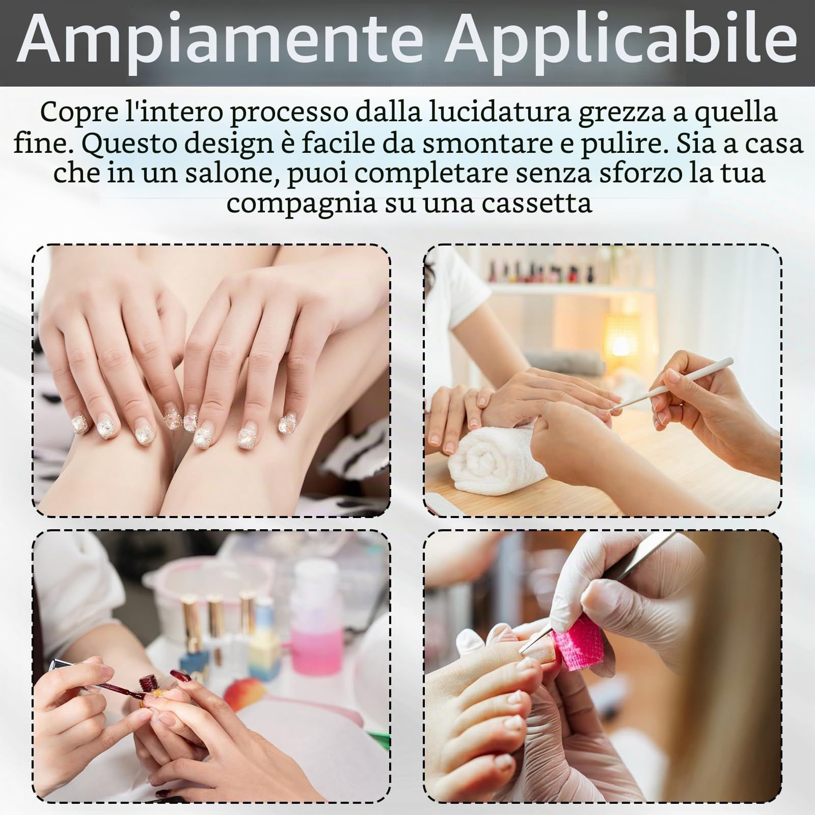 Fresa per Unghie, Fresa per Unghie Professionale da 45000 Giri/Min con 11 Frese per Unghie e 75 Bande Set di Fresa Unghie Professionale con 45 Livelli Regolabili e Display LCD per Casa e Manicure