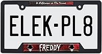 Vista 3 de Elektroplate Con licencia oficial – Freddy Krueger Nightmare on Elm Street - Marco de matrícula de plástico negro de grado automático, marco