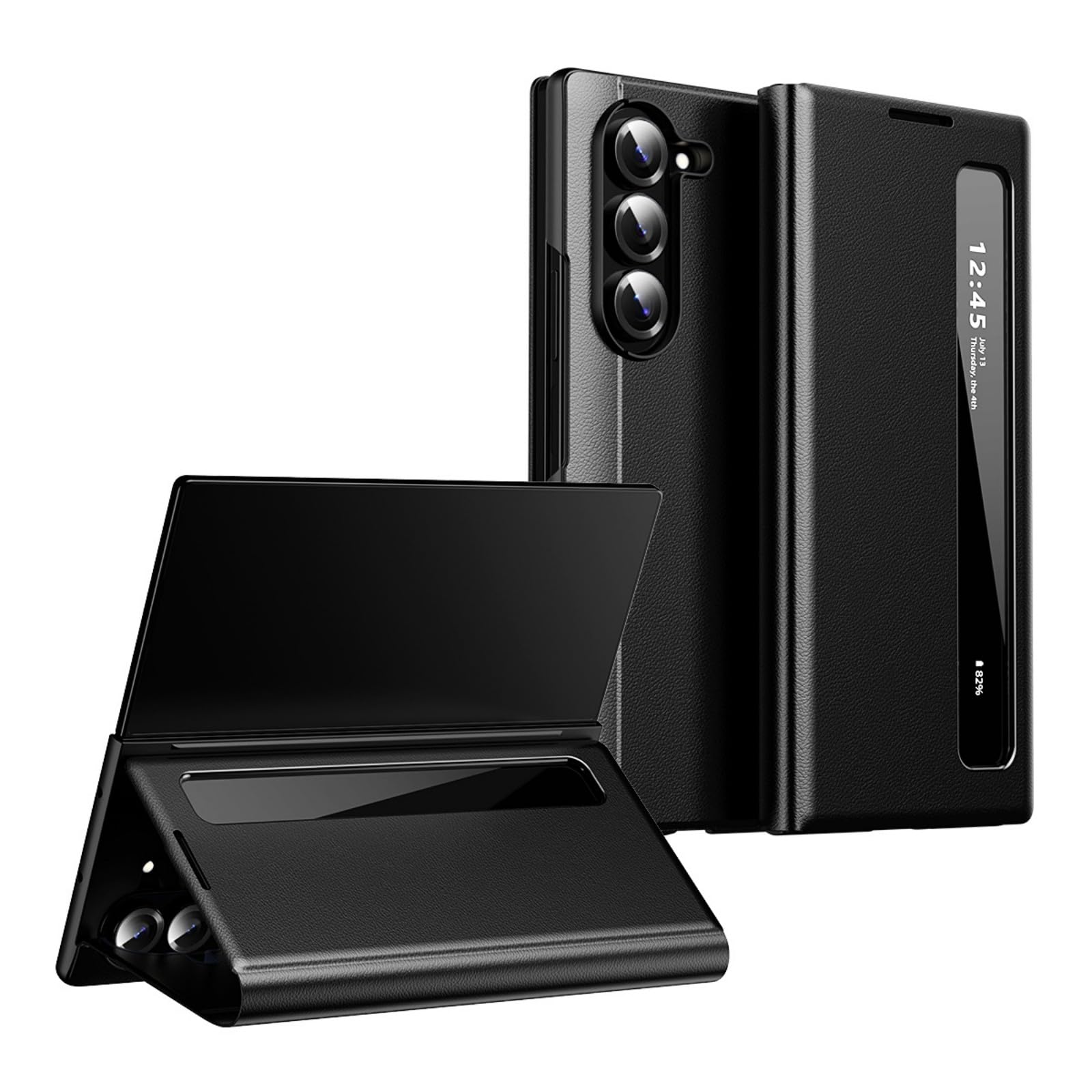 Coque Samsung Z Fold5 antichoc avec rabat intelligent Smart View - 8