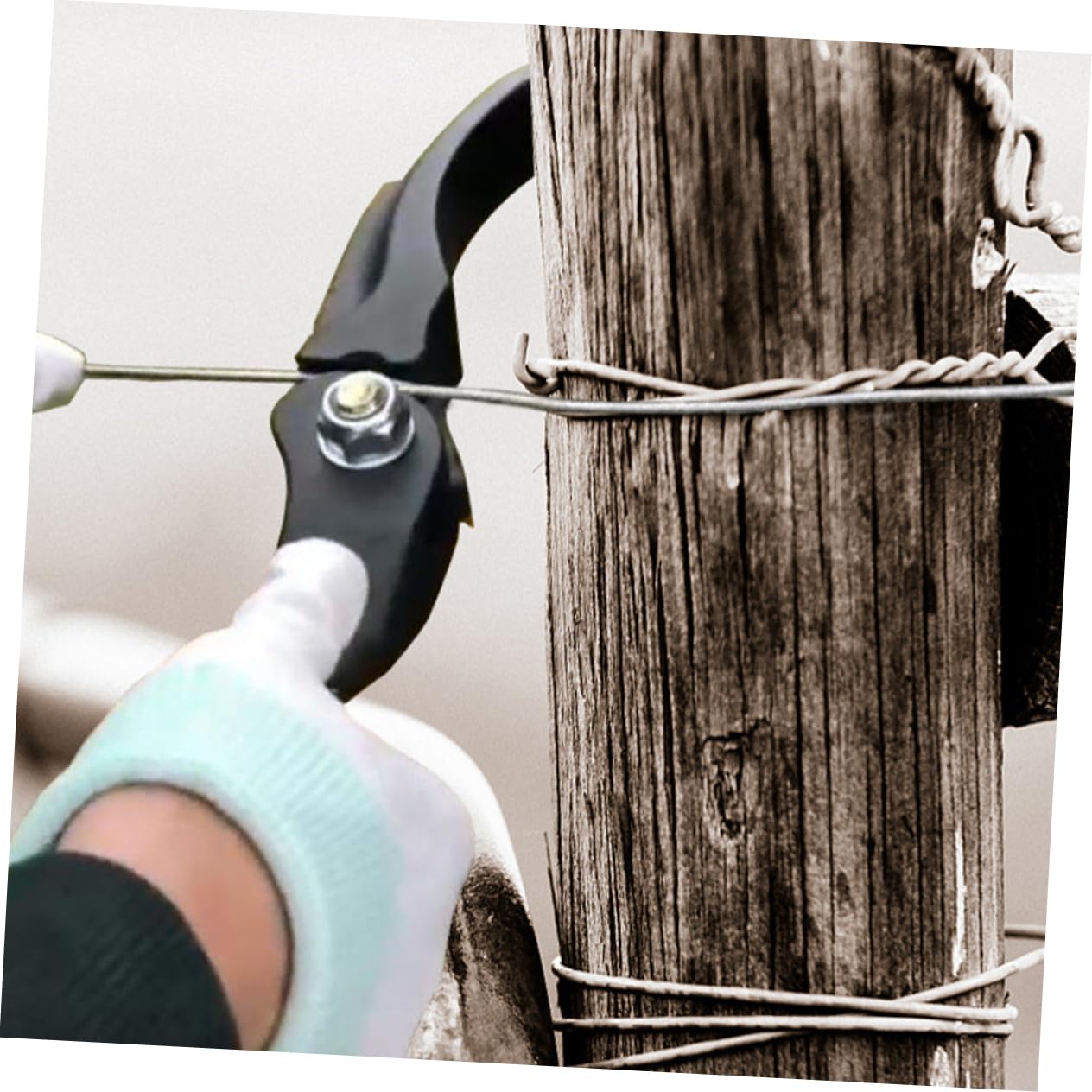 Abaodam Drahtspanner Für Gartenzäune Stacheldrahtzaunspanner Praktisches Drahtspanngerät Mit Langem Griff Tragbar Für Verschiedene Drahttypen