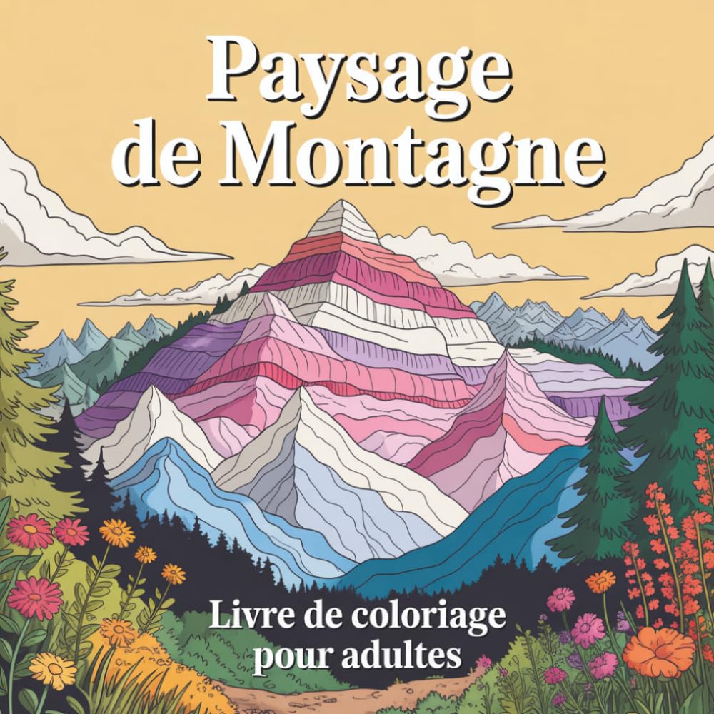 Paysage de montagne Livre de coloriage pour adultes: Entspannende Berglandschaften zum Ausmalen für Erwachsene – Natur, Ruhe und Kreativität
