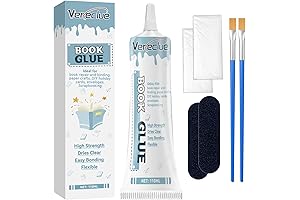 Flexible Book Binding Glue, 110ml Clear Drying PVA Glue for Bookbinding Repair and Crafts