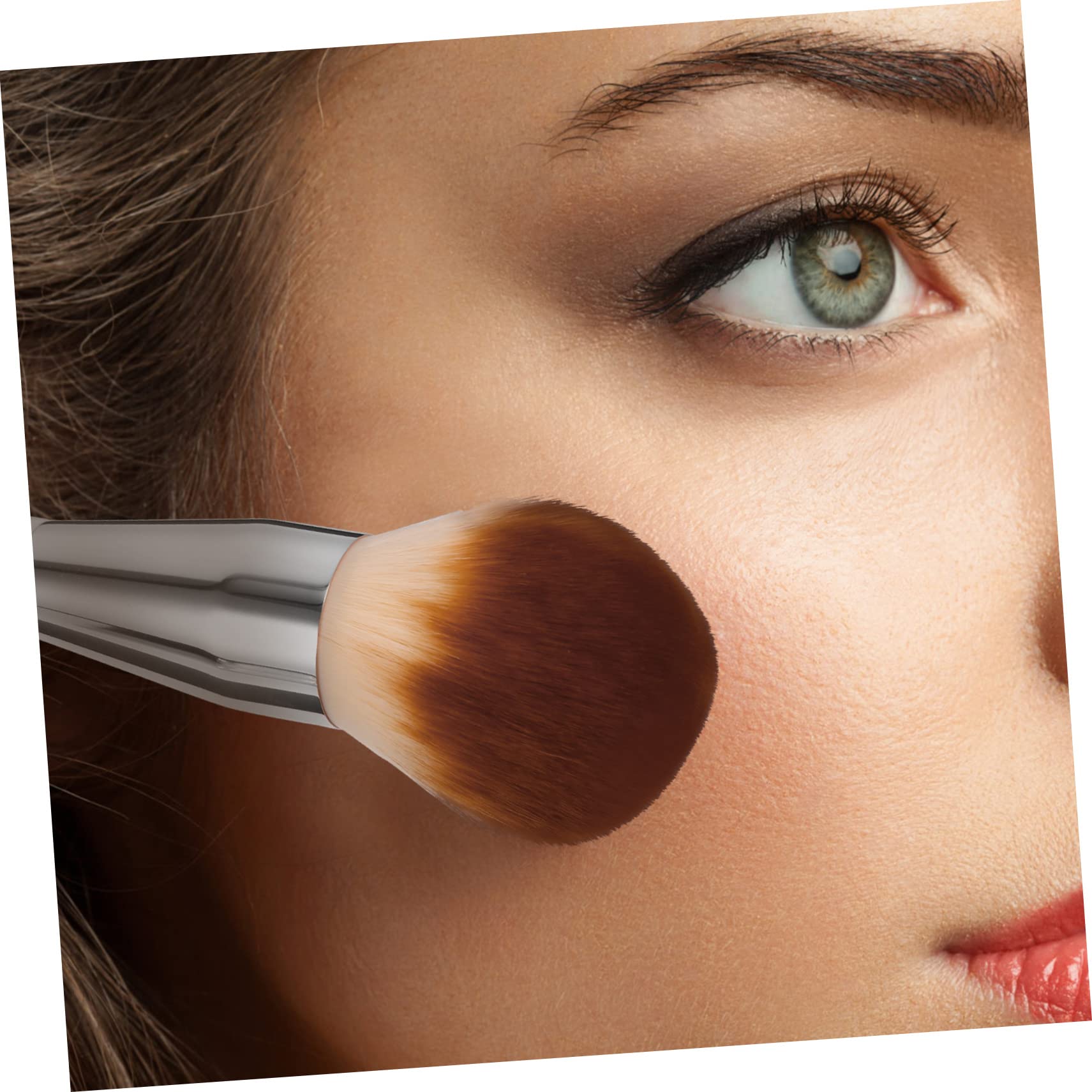FOMIYES 3 Pennelli Piatti Per Fondotinta Liquido Da Donna Per Lapplicazione Di Cosmetici