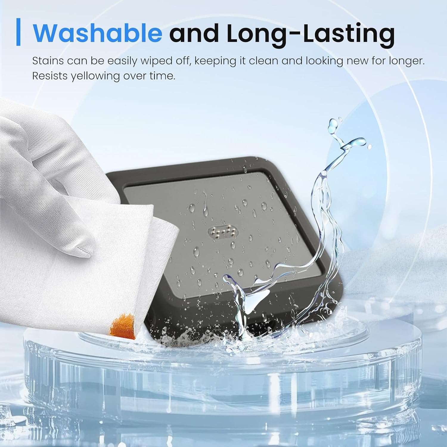 for Anker Charging Base 150W Display Charger Case, Silicone Protective Cover for Anker Charging Base 150W Display Charger,Shockproof Anti-Scratch Bumper Sleeve,Travel Portable Charger Protector,Black