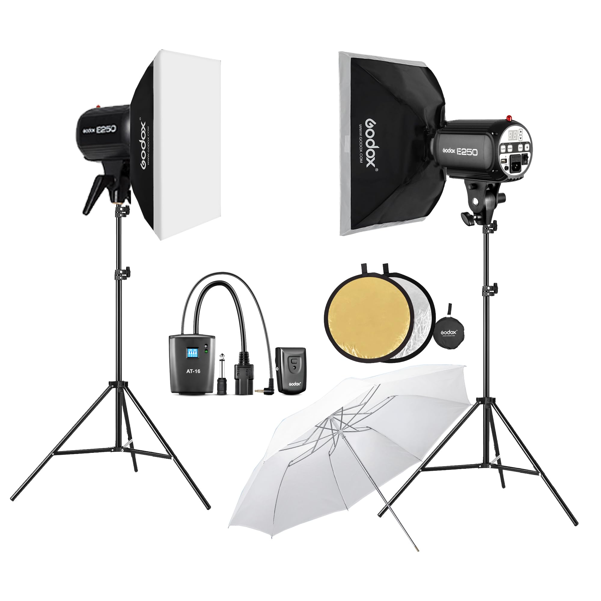 Amazon.com : Godox E250 Strobe Softbox Lighting Kit, Professional