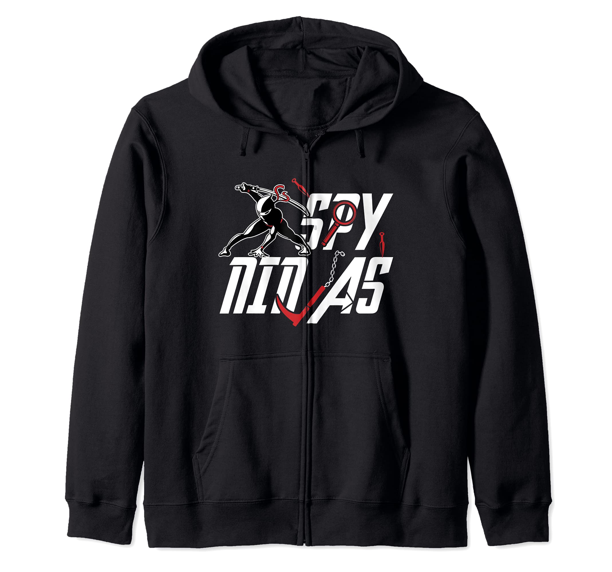 Gamer Humor Saying - DressedForDutySpy Gaming Ninja's Funny Gamer Gaming Fan Zip HoodieOEKO-TEX STANDARD 100