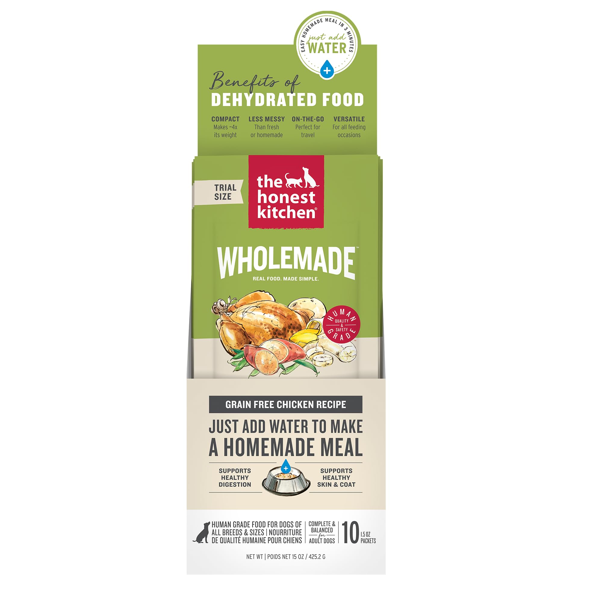 Amazon.com: The Honest Kitchen Human Grade Wholemade™ Dehydrated