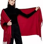 Pashmina Shawls and Wraps Scarfs for Women Wedding Party Winter Warm Long Solid Color