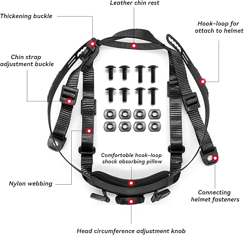 Miniatura 2 de Casco táctico correa de barbilla ajustable dial 4 puntos sistema de suspensión con pernos y tornillos para táctico rápido MICH Bump Wendy casco