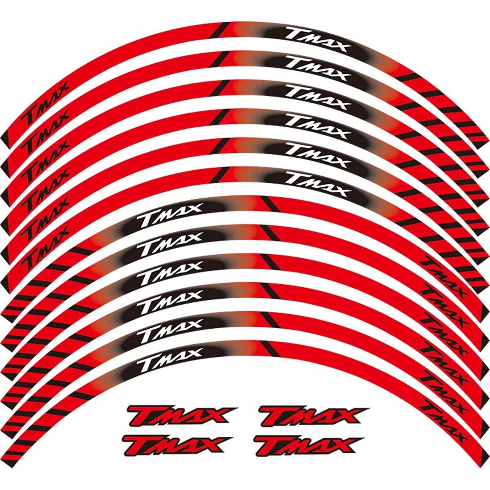Motorcycle Wheel Sticker Rim Banda Stickers for Yamaha TMAX TMAX500 TMAX530 500 530 Decals Decoration
