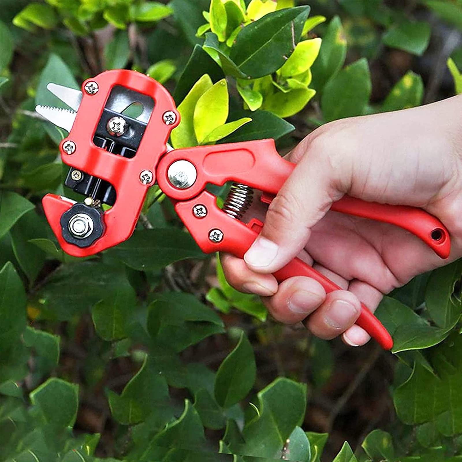 Forbici da Innesto Professionale, Giardinaggio Forbice da Innesto Kit Innestatrice Taglio, Utensili da Innesto con 3 Lame di Ricambio, Albero Frutto di Taglio per Potatura E Utensile Innesto