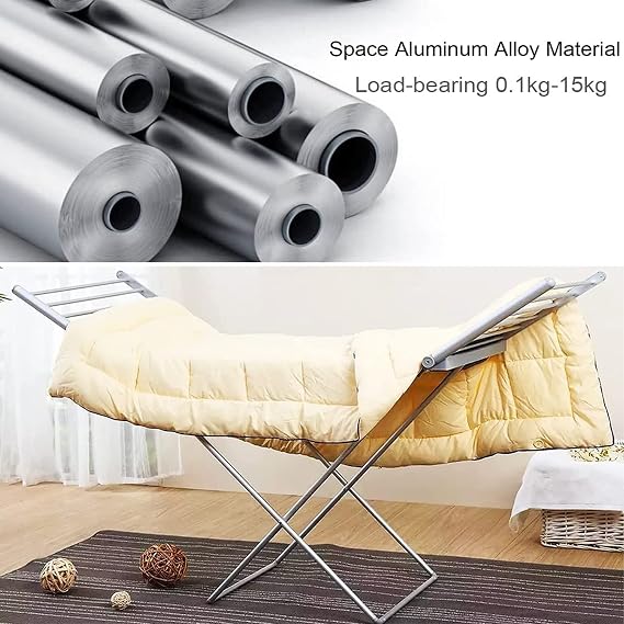 Indoor Foldable Heated Clothes Airer, 50Hz/230W Energy-efficient Laundry Dryer, Freestanding Home Horse Rack Fast Laundry Drying, Easy Storage