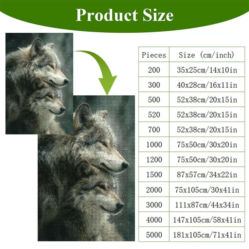 4000 Pezzi Puzzle Adulti - Animale & Inverno - Fabbricazione in Legno Robusto (Forma Classica) - Decorazione Murale con Poster - Prodotto Riservato ad Adulti e 14 Anni in Su (147x105cm) P3#1178