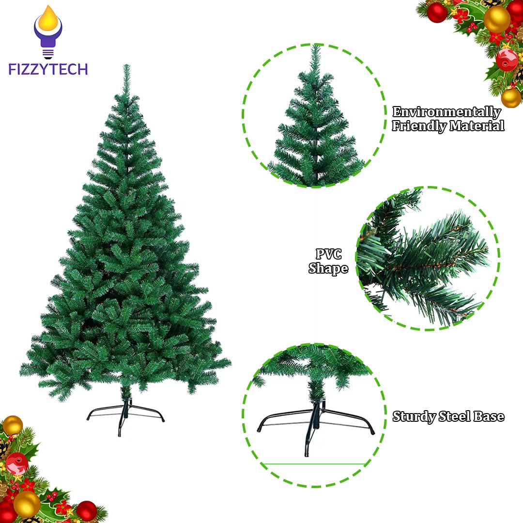 Green PVC Christmas Tree - 5 Feet, Easy Assembly -3 Green PVC Christmas Tree - 5 Feet, Easy Assembly -3