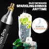 425g CO2 Cylinders, Carbonates Up to 120L, Refillable Soda Makers, Fits Most Screw-Type Compatible Models, Efficient Carbonation for Water & Beverages, Compact & Cost-Effective (Pack of 2)