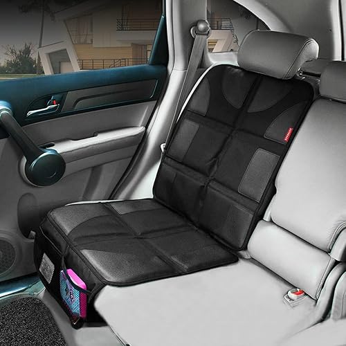 Autobase Protector de asiento de automóvil para asiento de automóvil infantil  Protector de asiento trasero impermeable más grande y grueso para