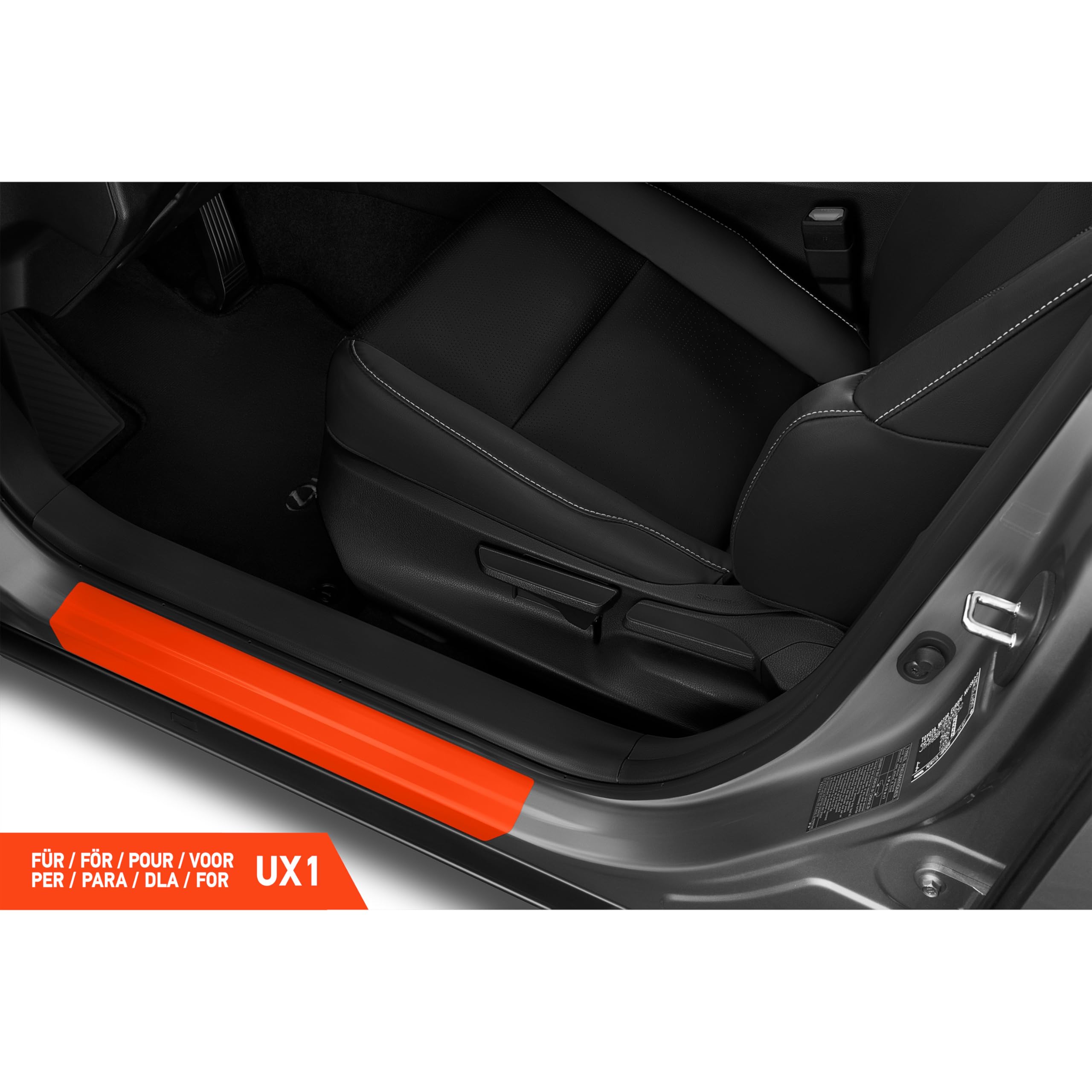 Luxshield folia ochronna progów kompatybilny z Lexus UX 1 (I) I 2019-2026 - akcesoria, listwy ozdobne, folia ochronna na lakier - przezroczysty błyszczący