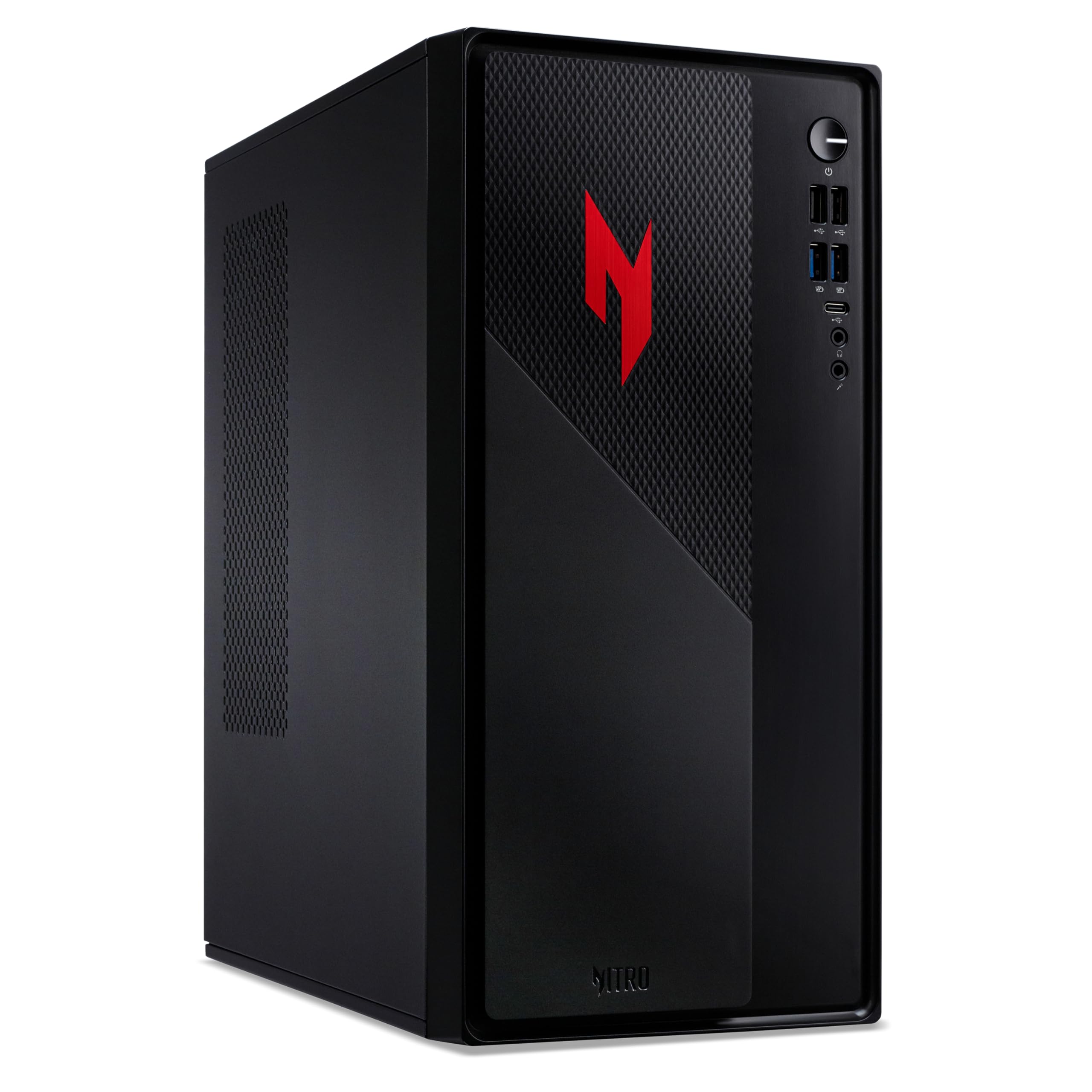 acer Nitro N20 Gaming Desktop PC - Intel Core i5-13420H, 16GB, 512GB SSD, NVIDIA GeForce RTX 3050, No Display, Windows 11, Black