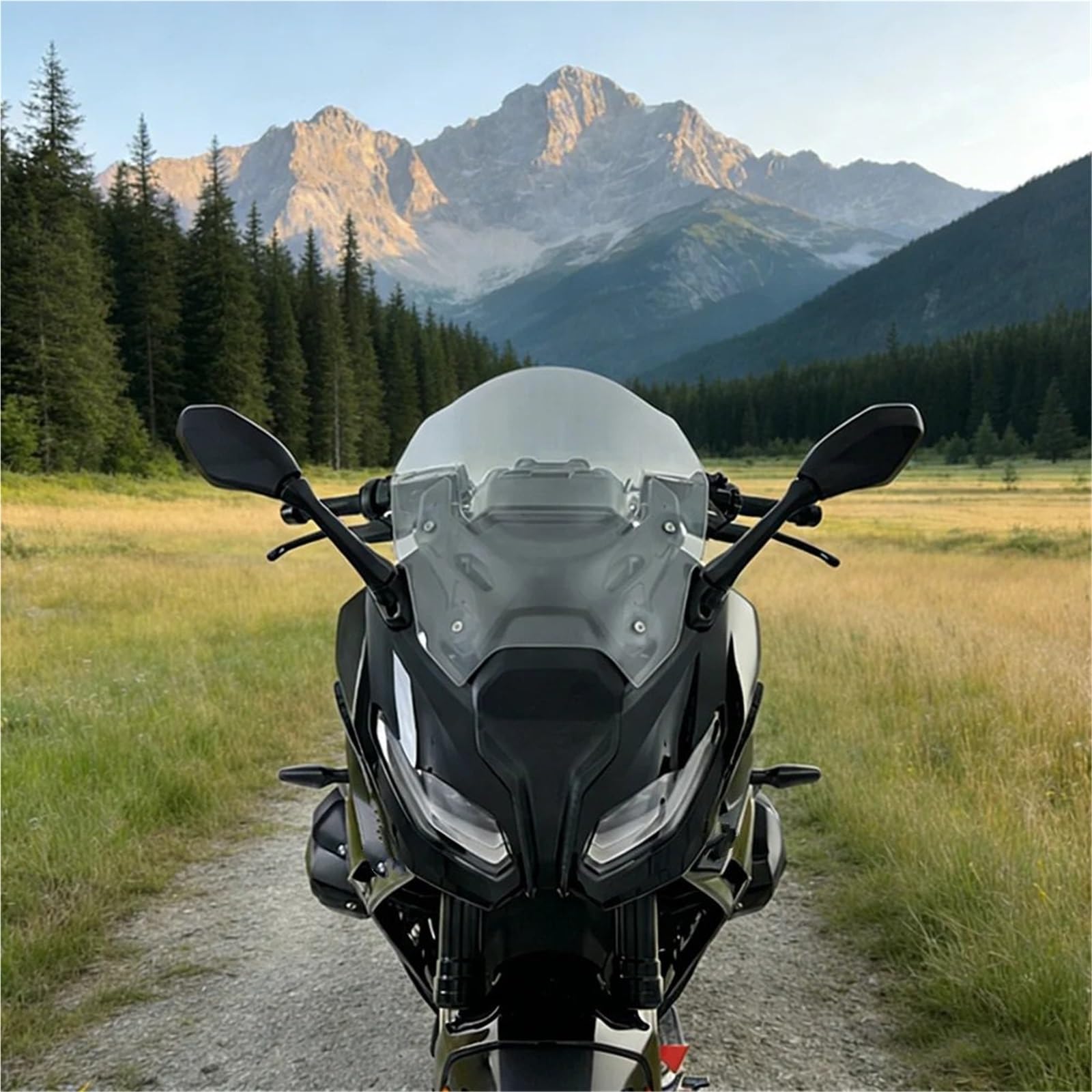 Szybka szyba motocyklowa Pasuje do BMW R1300 RS | Do deflektora powietrza przedniej szyby motocykla R1300RS(Gray 39CM)