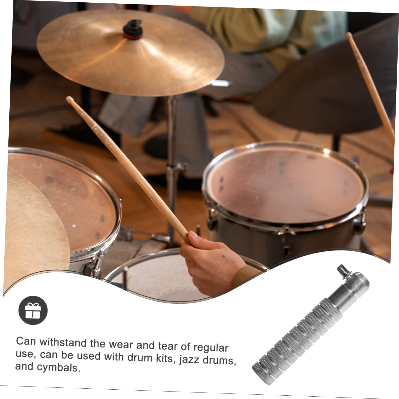 Wakauto Versatile Drum Set Part Cymbal Boom Stand Arms Counterweight Drum Parts Accessories Jazz Accessory