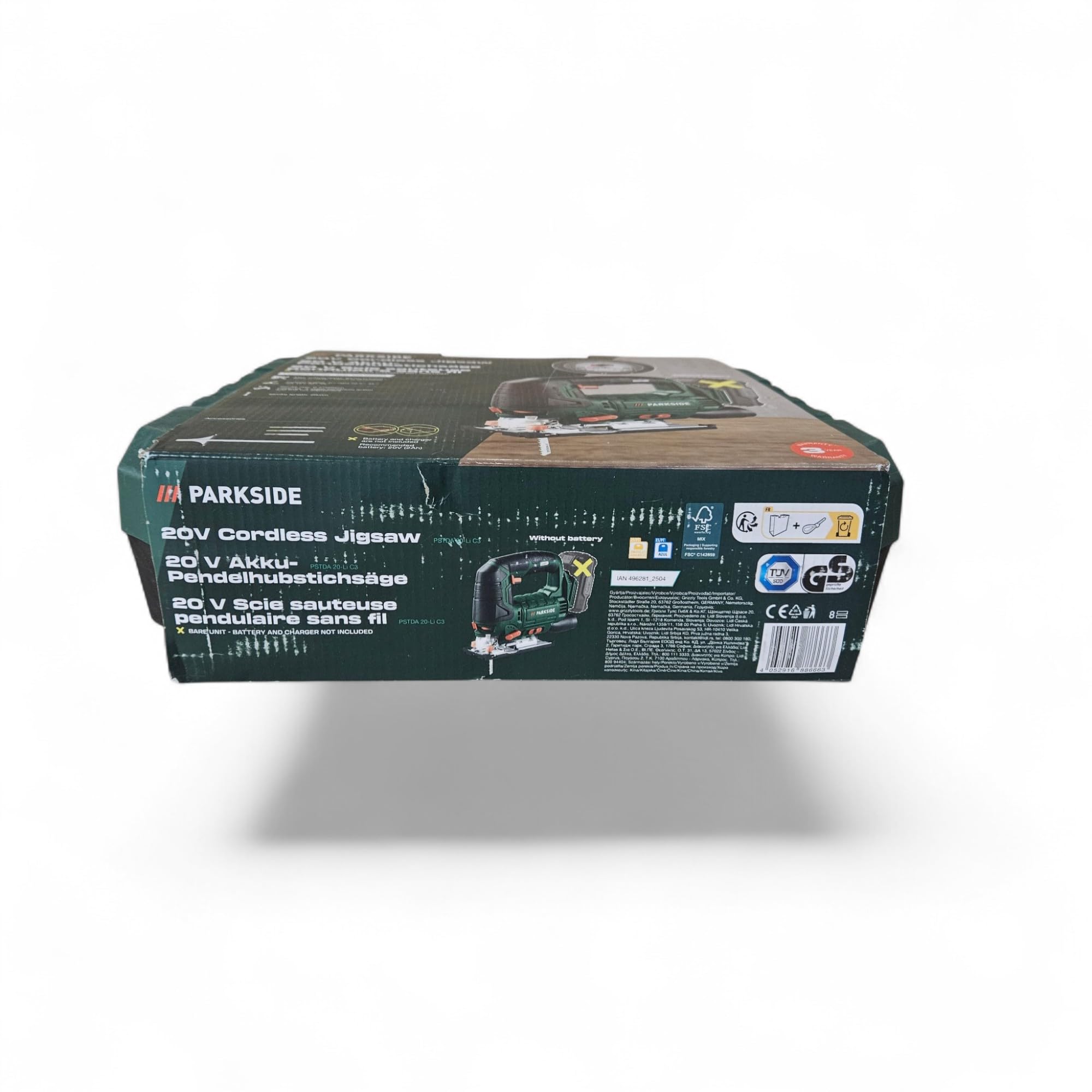 Seghetto alternativo a batteria PSIDE PARKSIDE® 20V PSTDA 20-Li C3, seghetto alternativo, senza batteria e caricabatterie